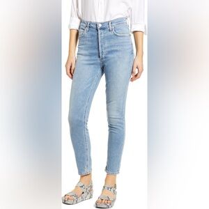 Agolde Nico High Waist Ankle Slim Fit Jeans 24